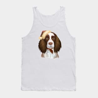 Cute English Springer Spaniel Drawing Tank Top